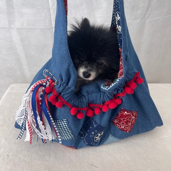 DESIGNER "FURBABY" TOTE CARRIER (NWOT) HANDMADE - Picture 7 of 15